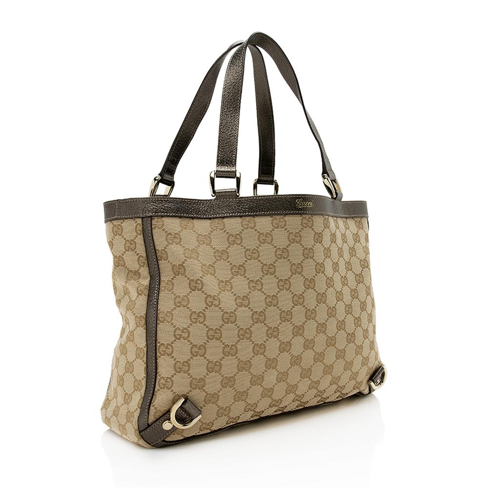 Gucci GG Canvas Abbey Medium Tote (SHF-12202)