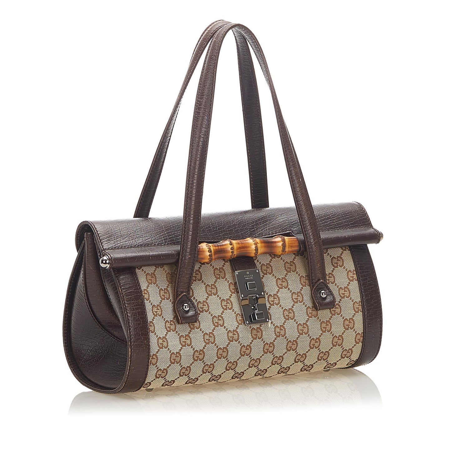 G*G GG Canvas Bamboo Bullet Shoulder Bag (SHG-18771)
