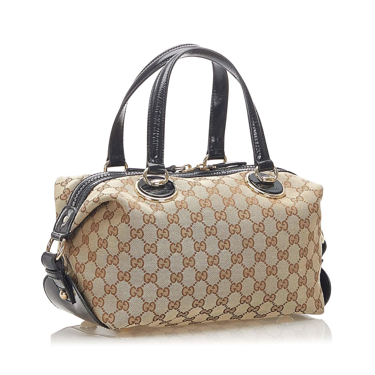 G*G GG Canvas Full Moon Boston Bag (SHG-18986)