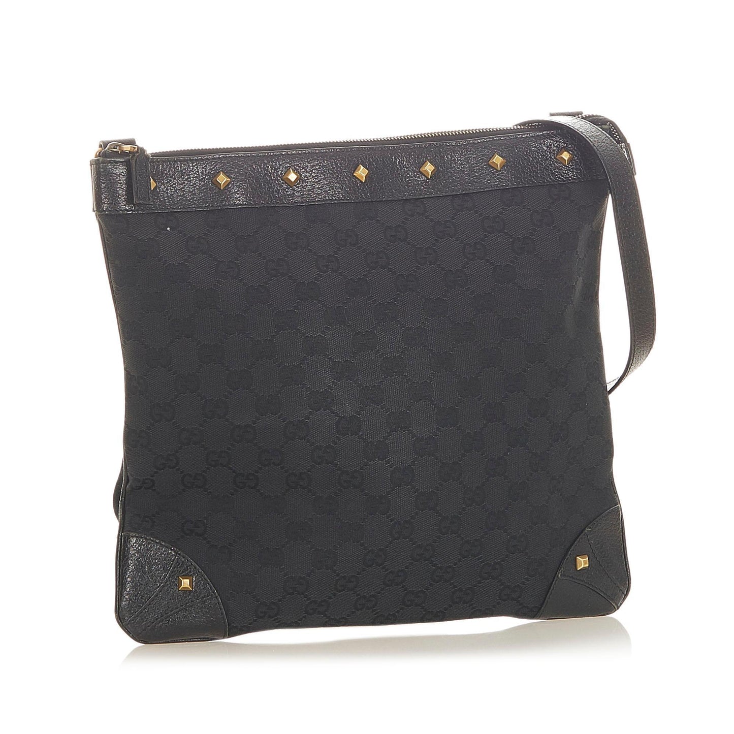 G*G GG Canvas Nailhead Crossbody Bag (SHG-19698)