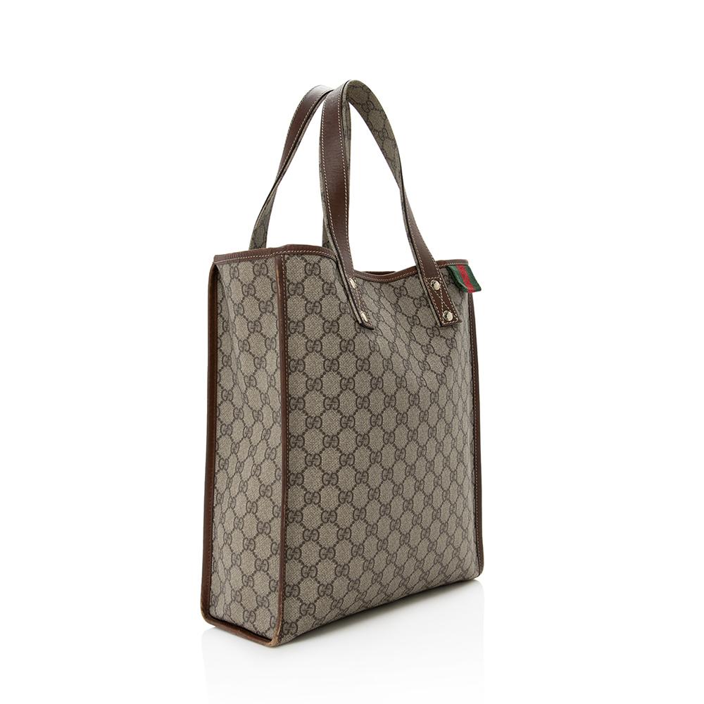 Gucci GG Plus Web Loop N/S Shopping Tote (SHF-13856)
