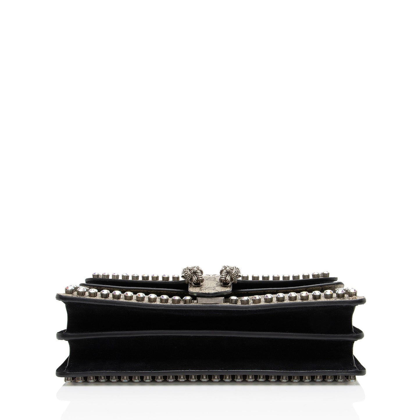 Gucci GG Supreme Crystal Studded Dionysus Small Shoulder Bag