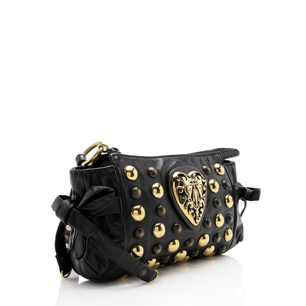 G*G Leather Studded Babouska Clutch (SHF-14443)