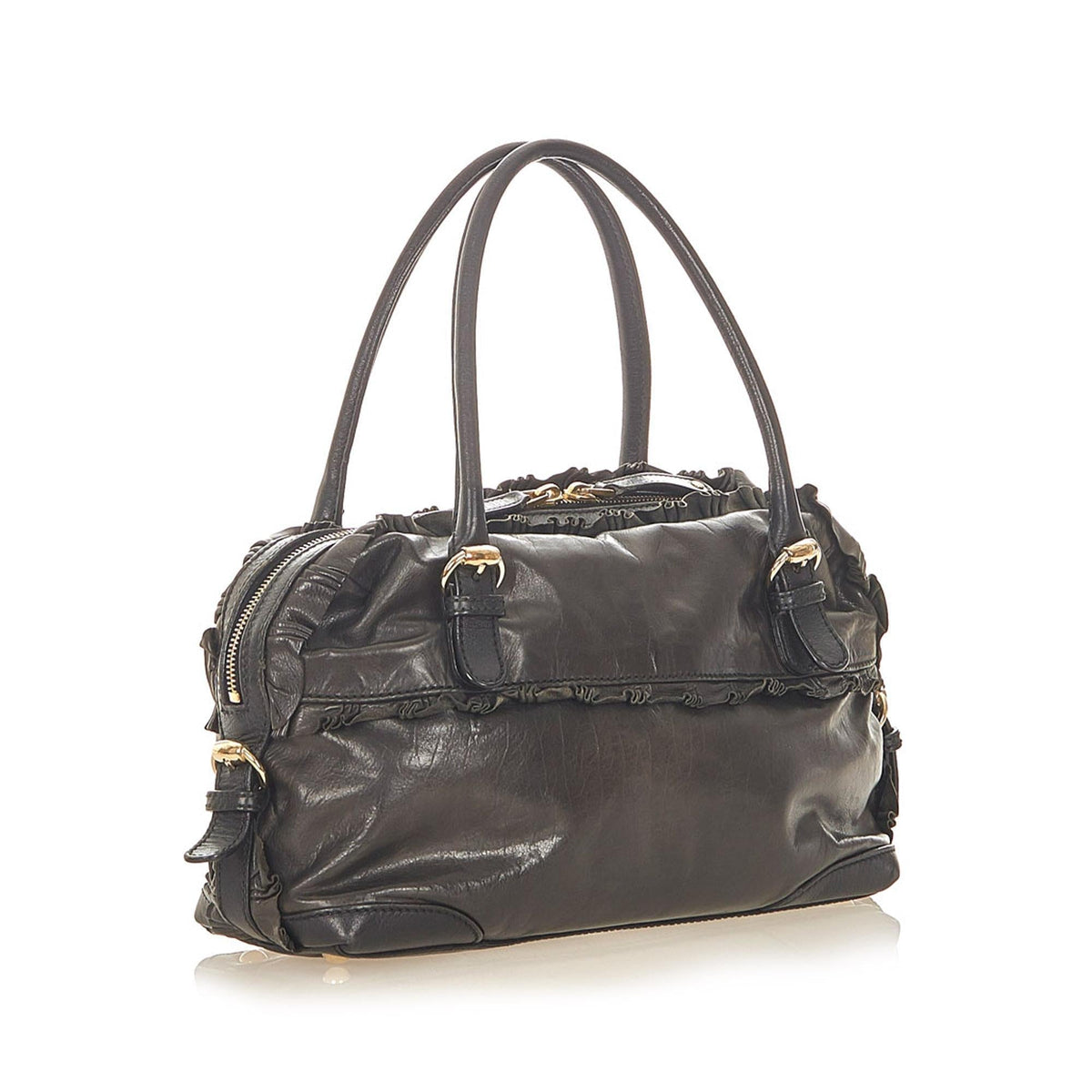 G*G Small Sabrina Leather Handbag (SHG-19871)
