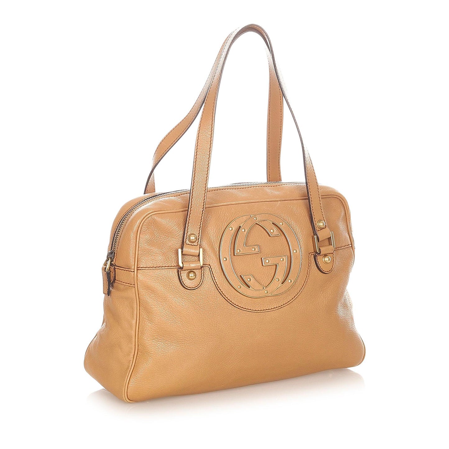 G*G Studded Blondie Leather Shoulder Bag (SHG-20584)