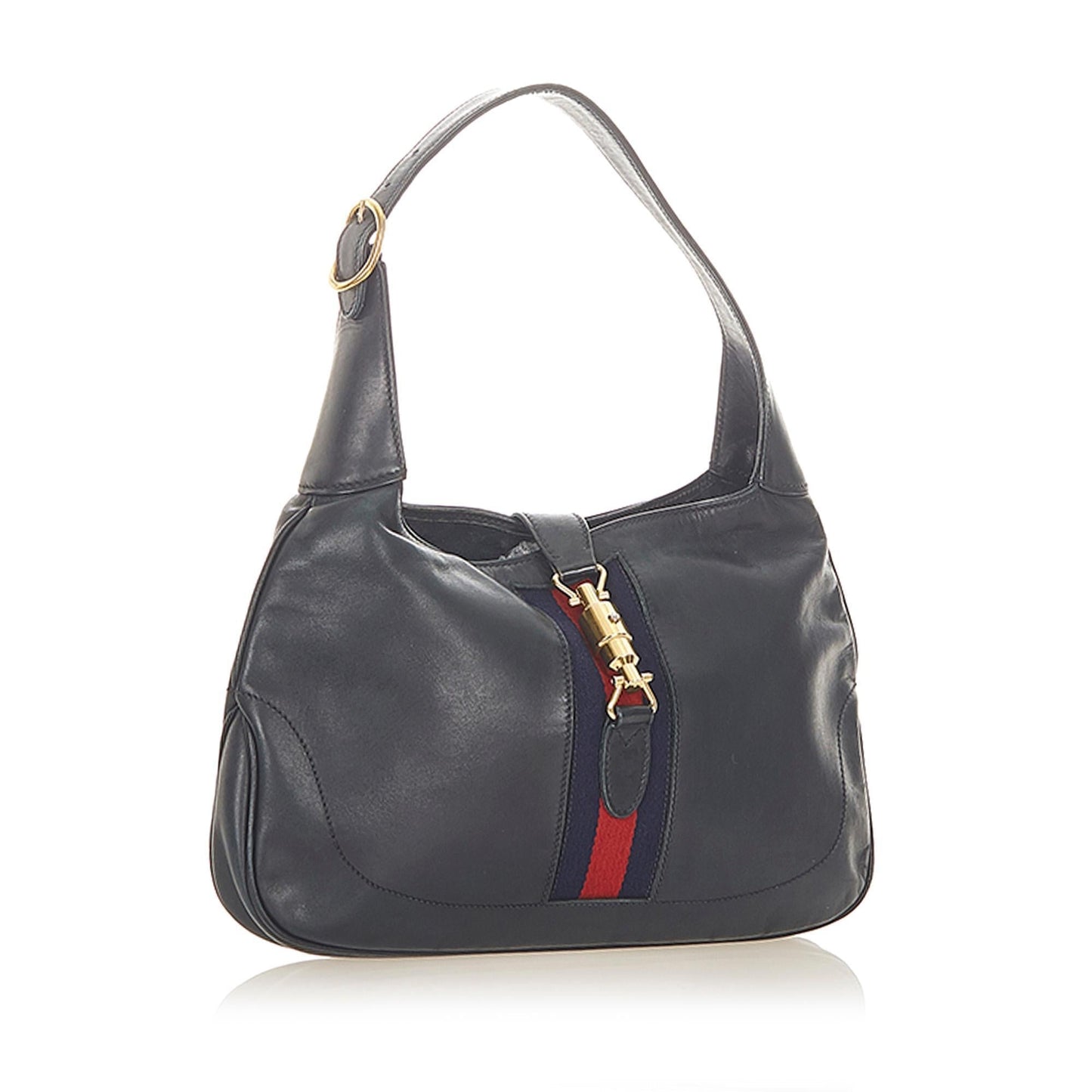G*G Web Jackie Leather Shoulder Bag (SHG-19225)