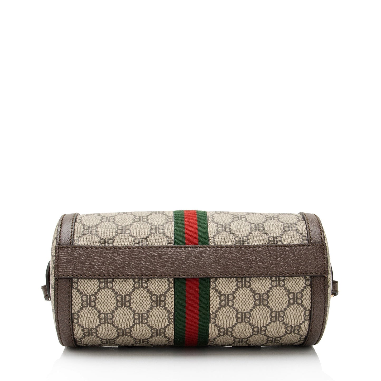 Gucci x Luxury Balenciaga BB Supreme Monogram Web Ophidia Boston Bag (SHF-XYpX9x)