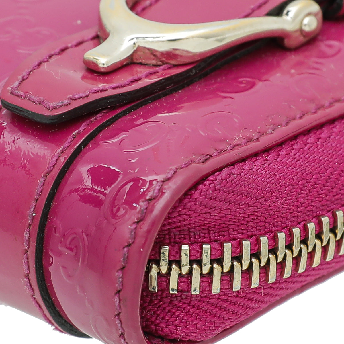 Gucci Fuchsia MicroGuccissima Nice Wallet