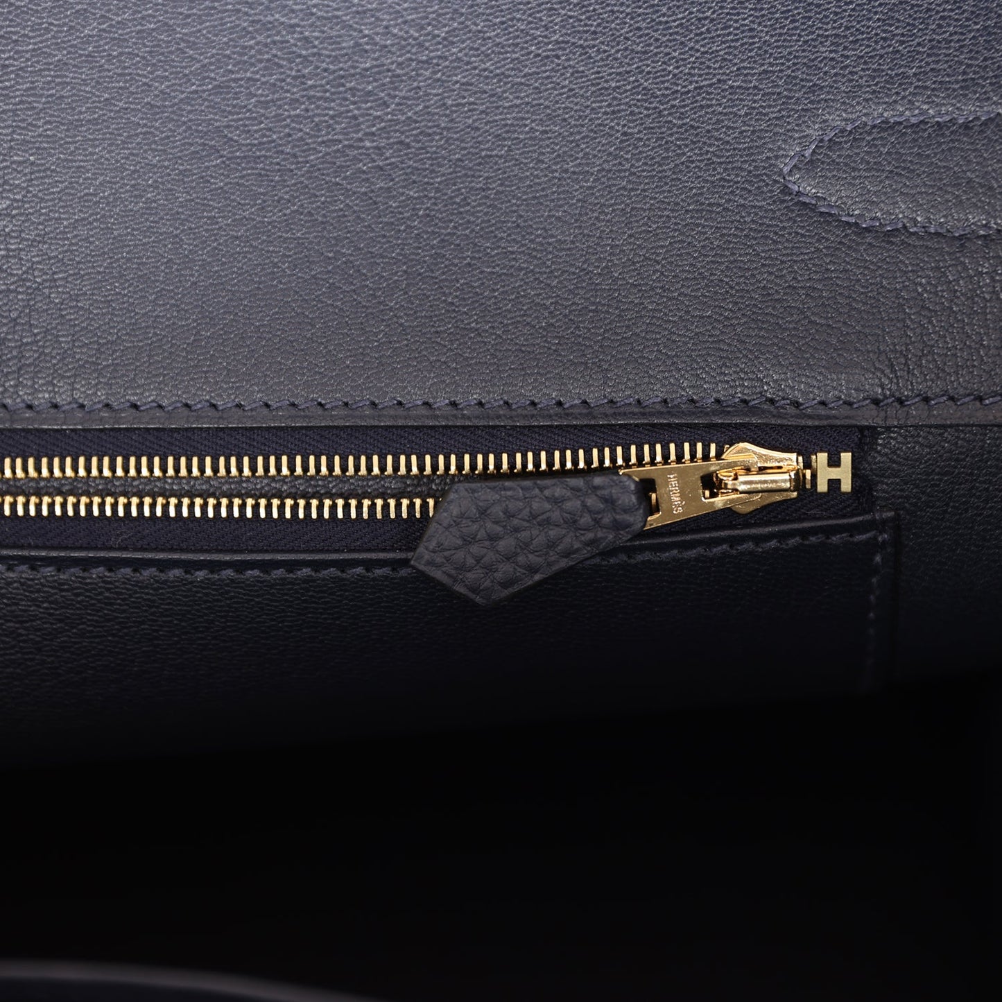 Hermes Birkin 35 Bleu Nuit Togo Gold Hardware
