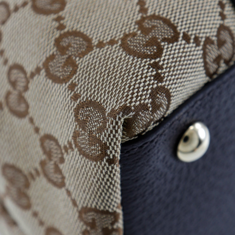 GUCCI Tote Bag 141470 GG canvas Brown Women Used