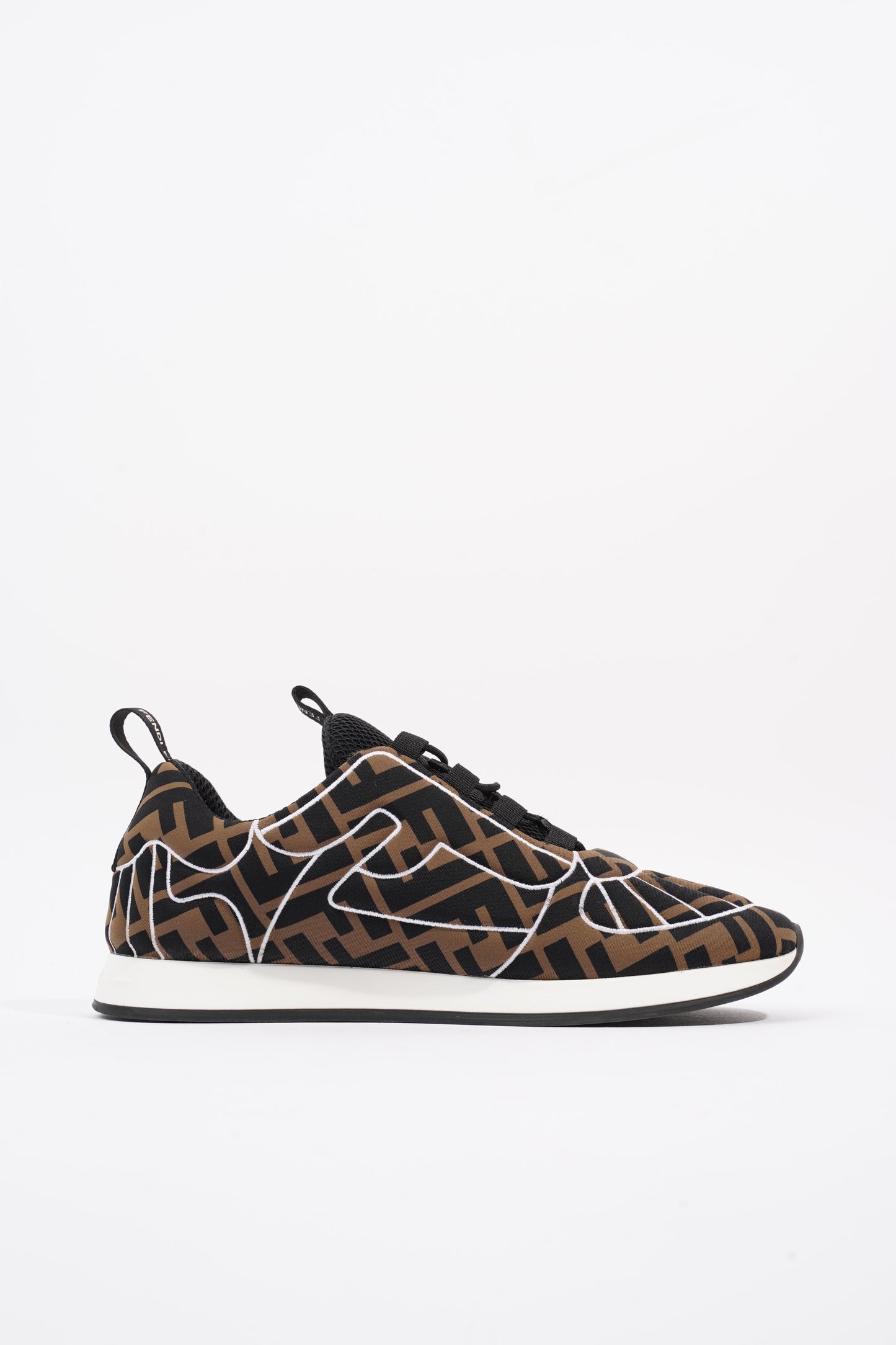 Fendi Freedom Black / Brown / White Neoprene EU 37 UK 4