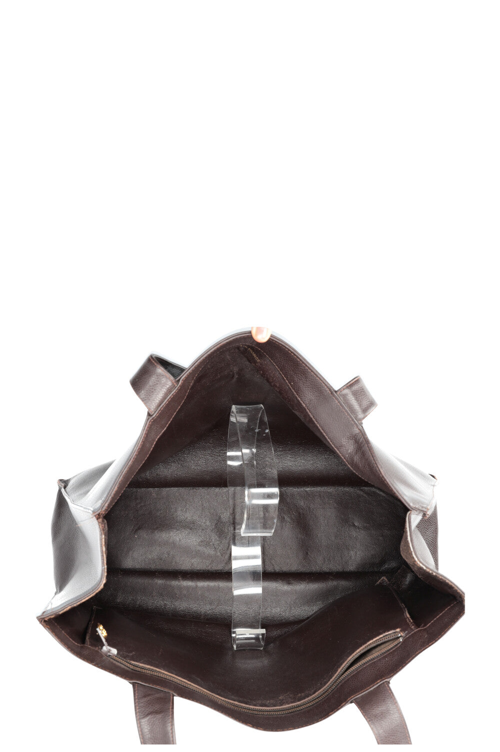 CHANEL Vintage Timeless Shopping Tote Caviar Brown