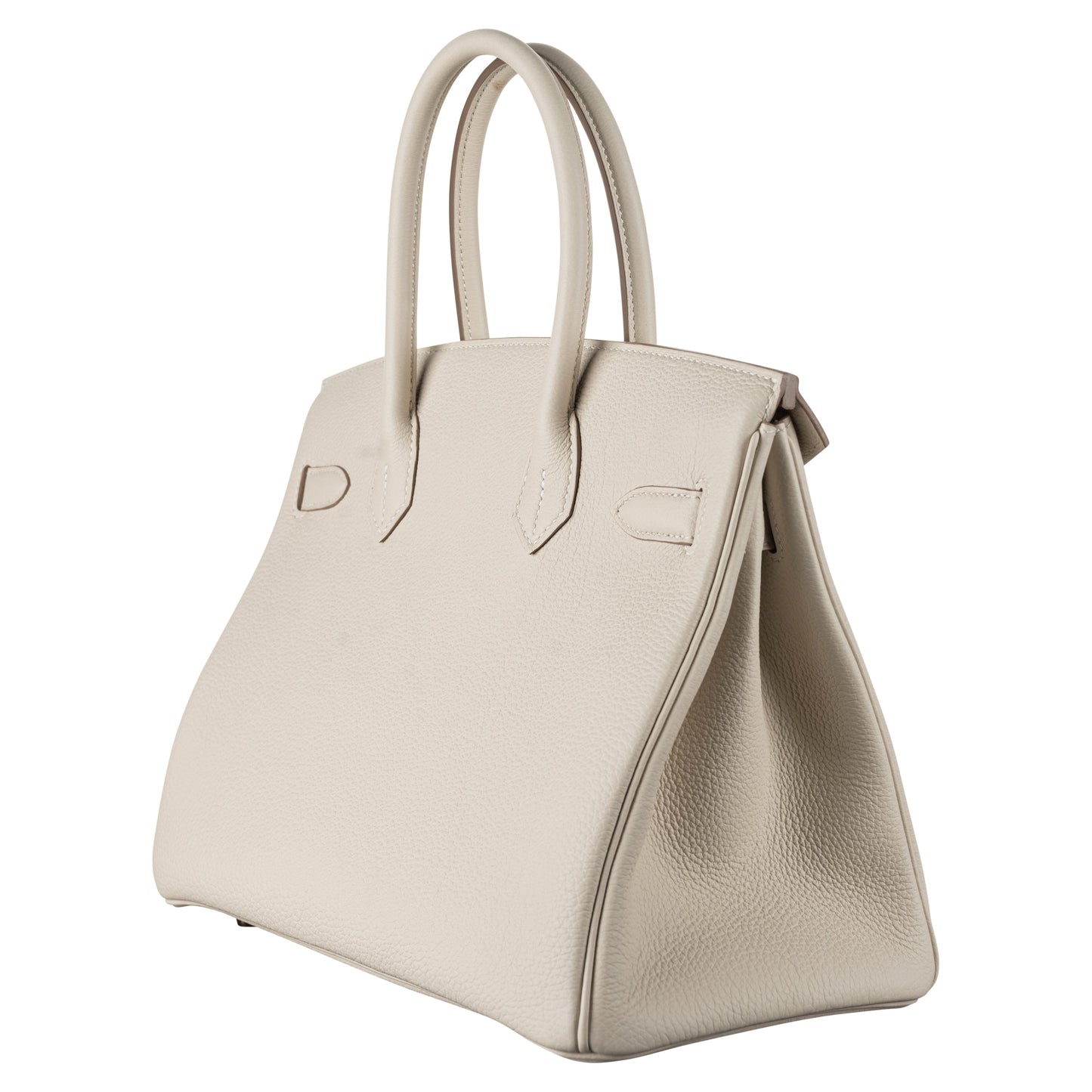 Hermès 30cm Birkin Craie Togo Leather Rose Gold Hardware