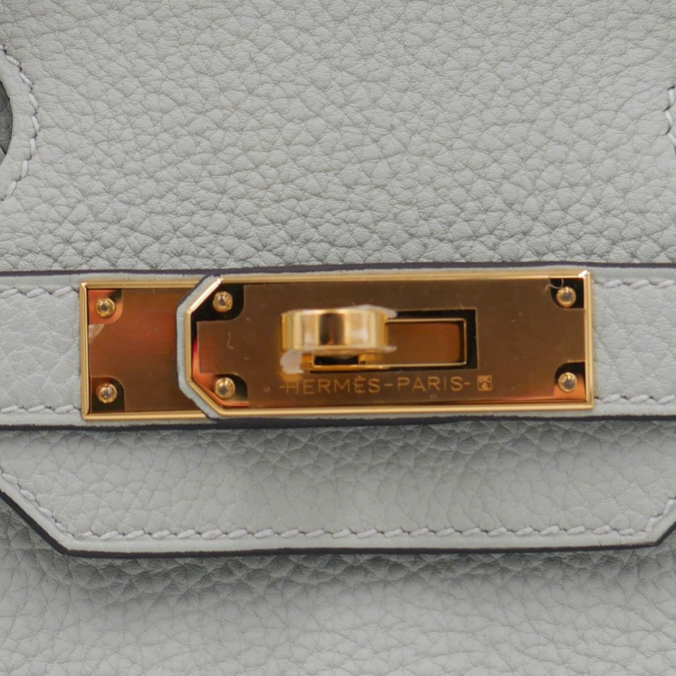 Hermès 30cm Birkin Gris Neve Togo Leather Gold Hardware