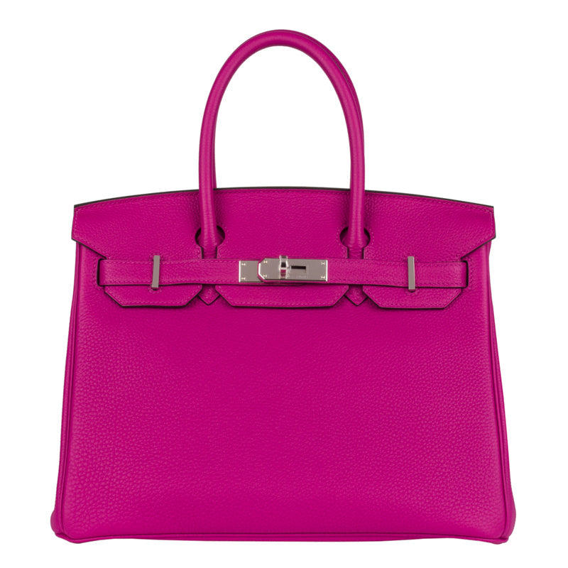 Hermès 30cm Birkin Rose Pourpre Togo Leather Palladium Hardware