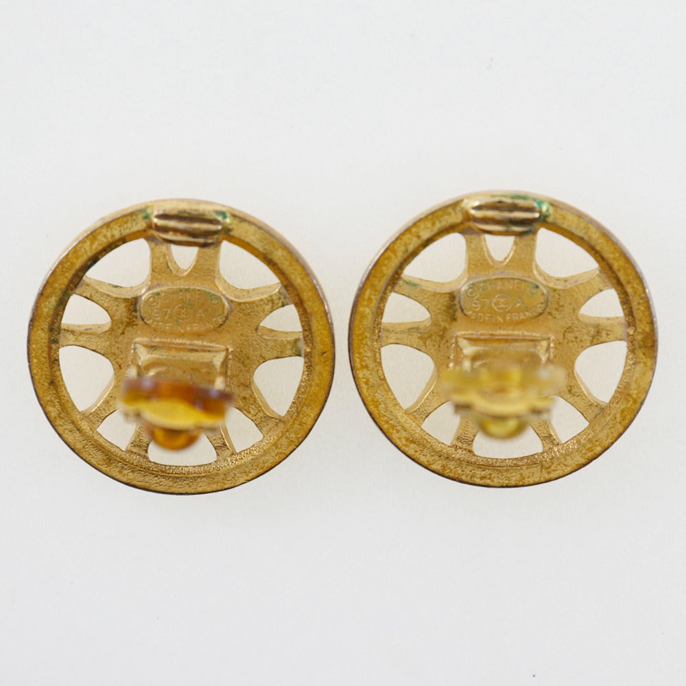 CHANEL Earring Plated Gold gold Women Used