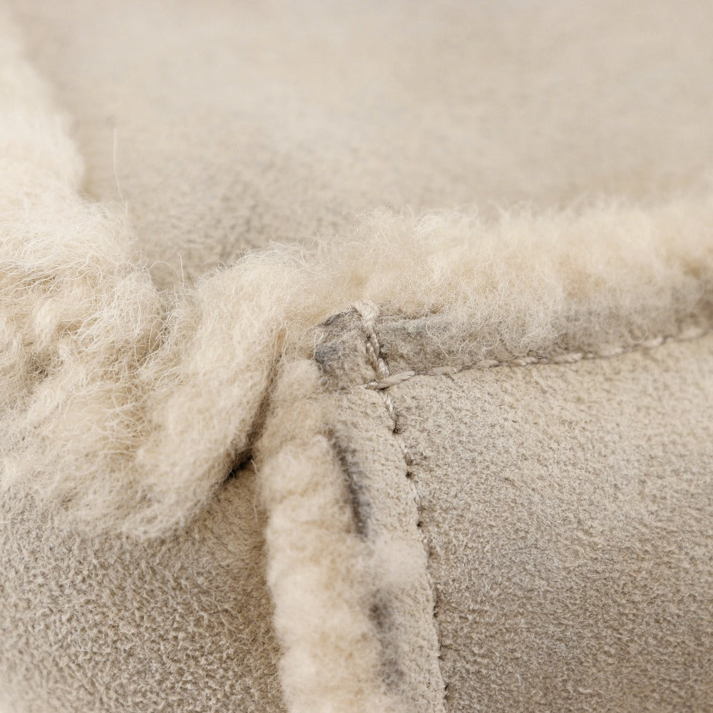 CHANEL Handbag Mouton beige Mini tote handle logo Women Used