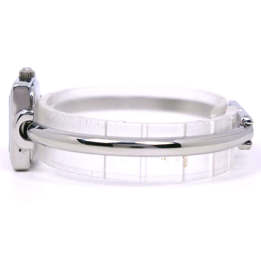 GUCCI Watches Quartz 1900L Stainless Steel Silver black dial Women Used