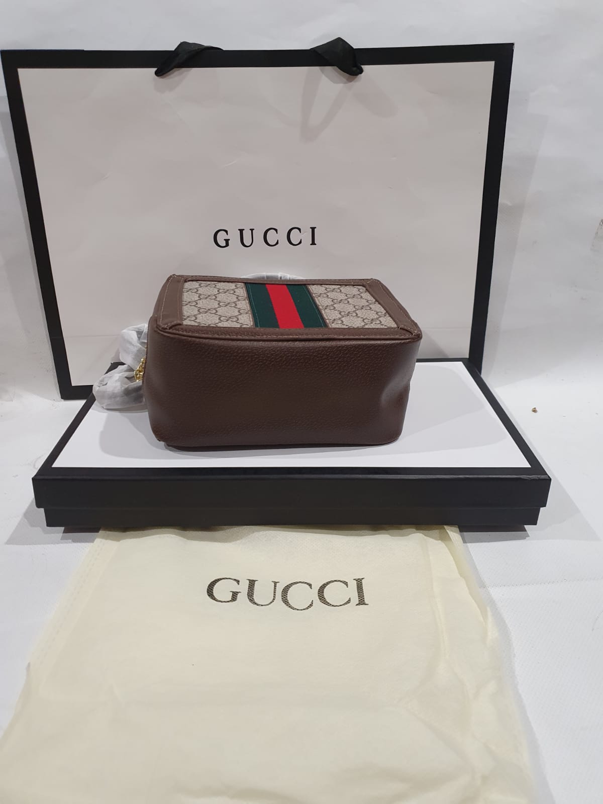 Gucci Supreme Ophidia Box mini shoulder Handbag