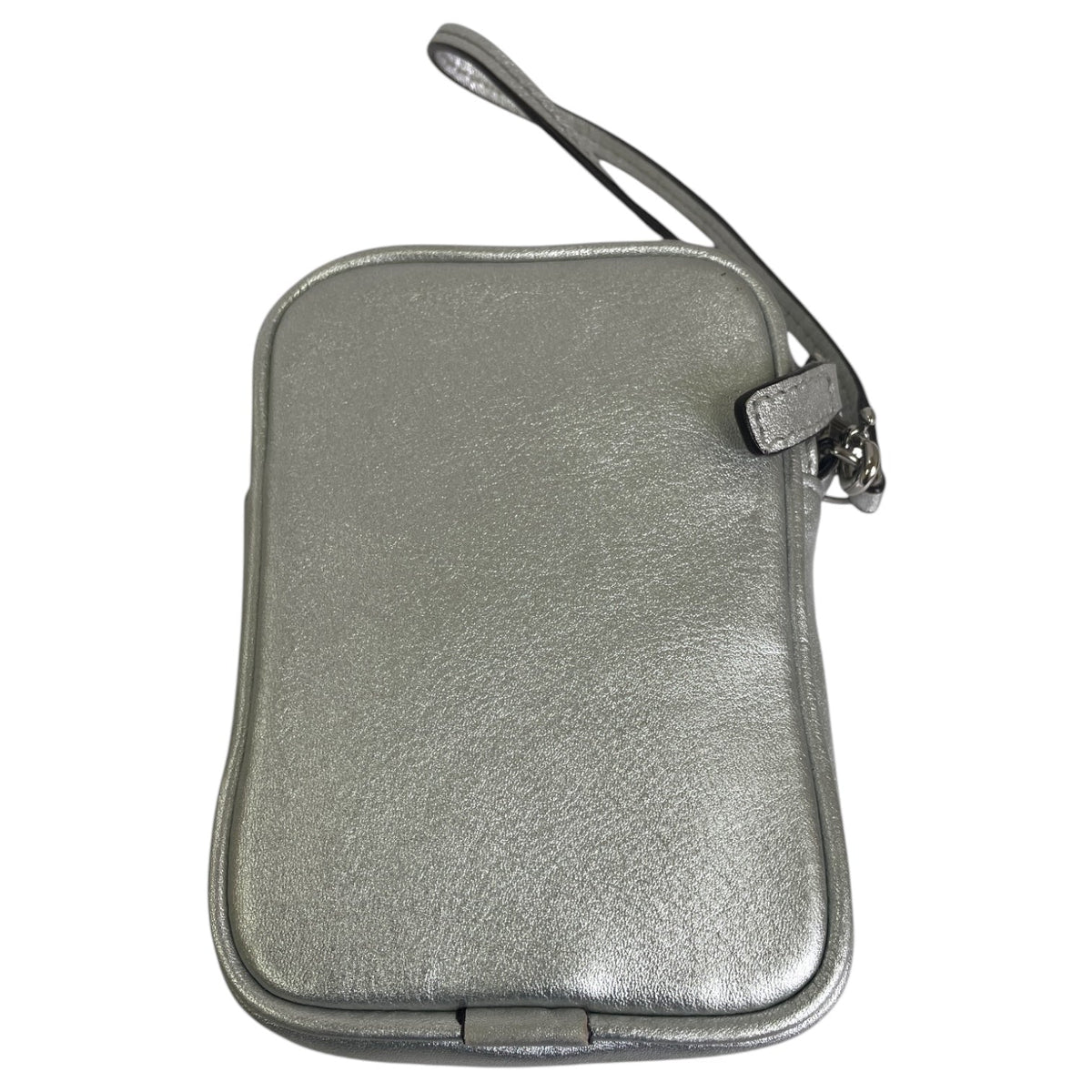Wristlet Designer By Coach In Silver, Size:Small