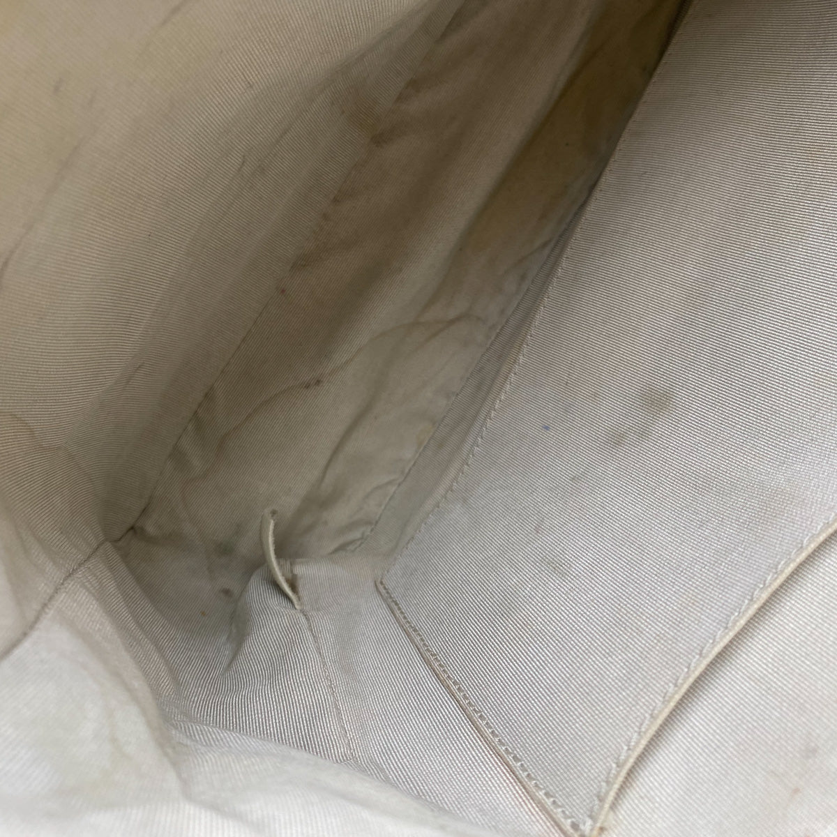 Chanel Quilted Caviar Petite Shopping Tote Cream (Olive undertone)