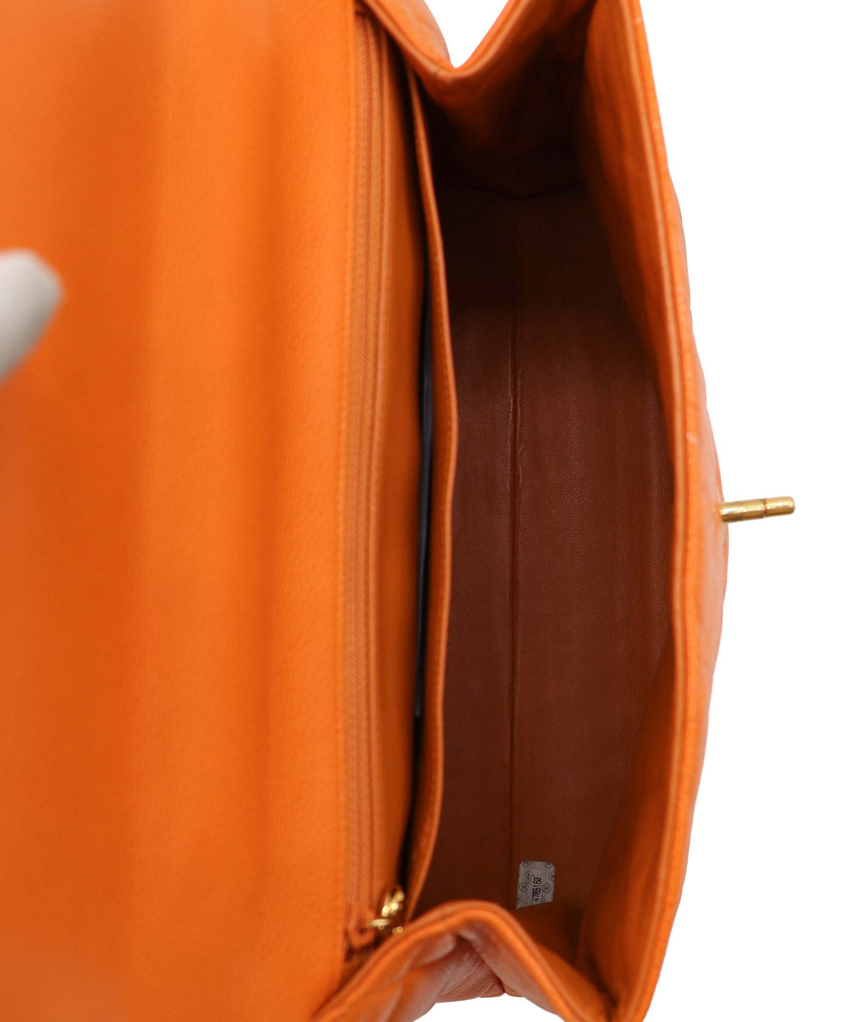 Chanel Top Handle Kel Orange Caviar C24070383 ASC5866