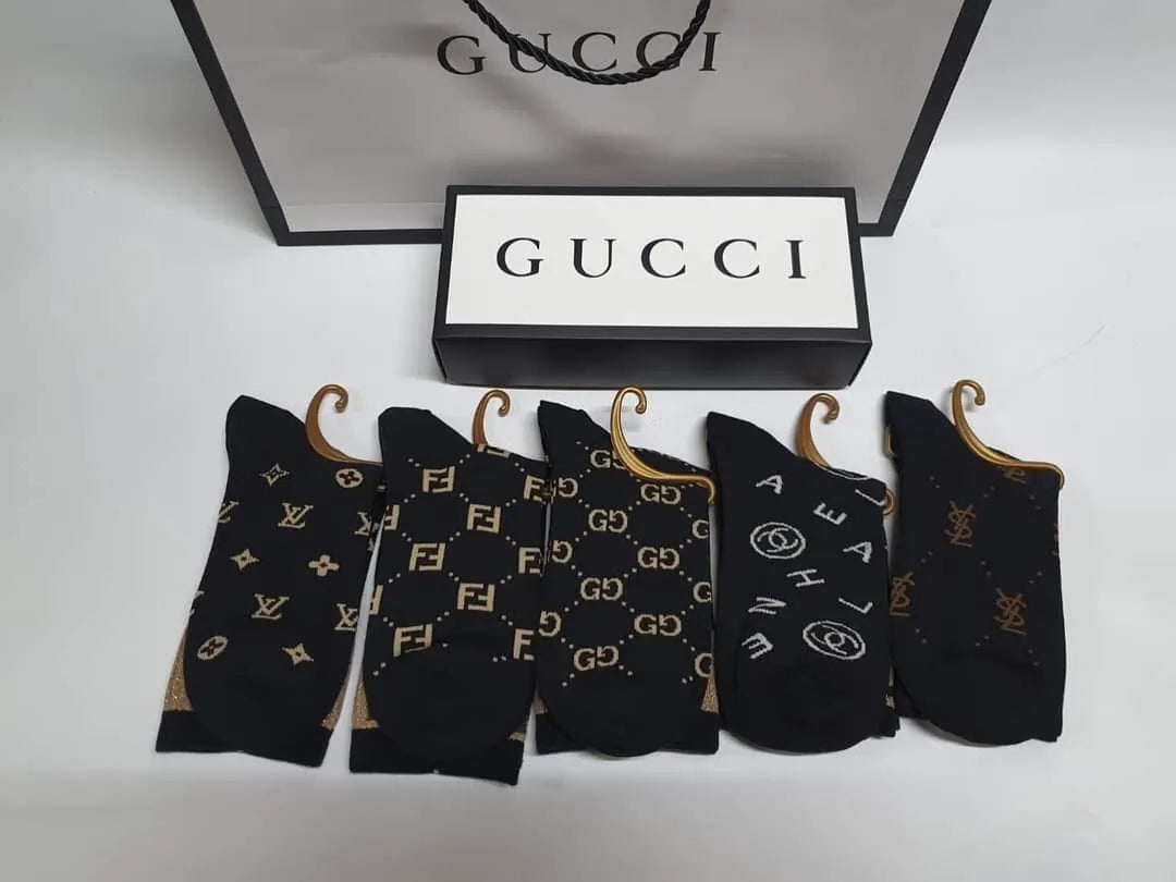 Lv , Fendi , Gucci , Chanel, Ysl Socks