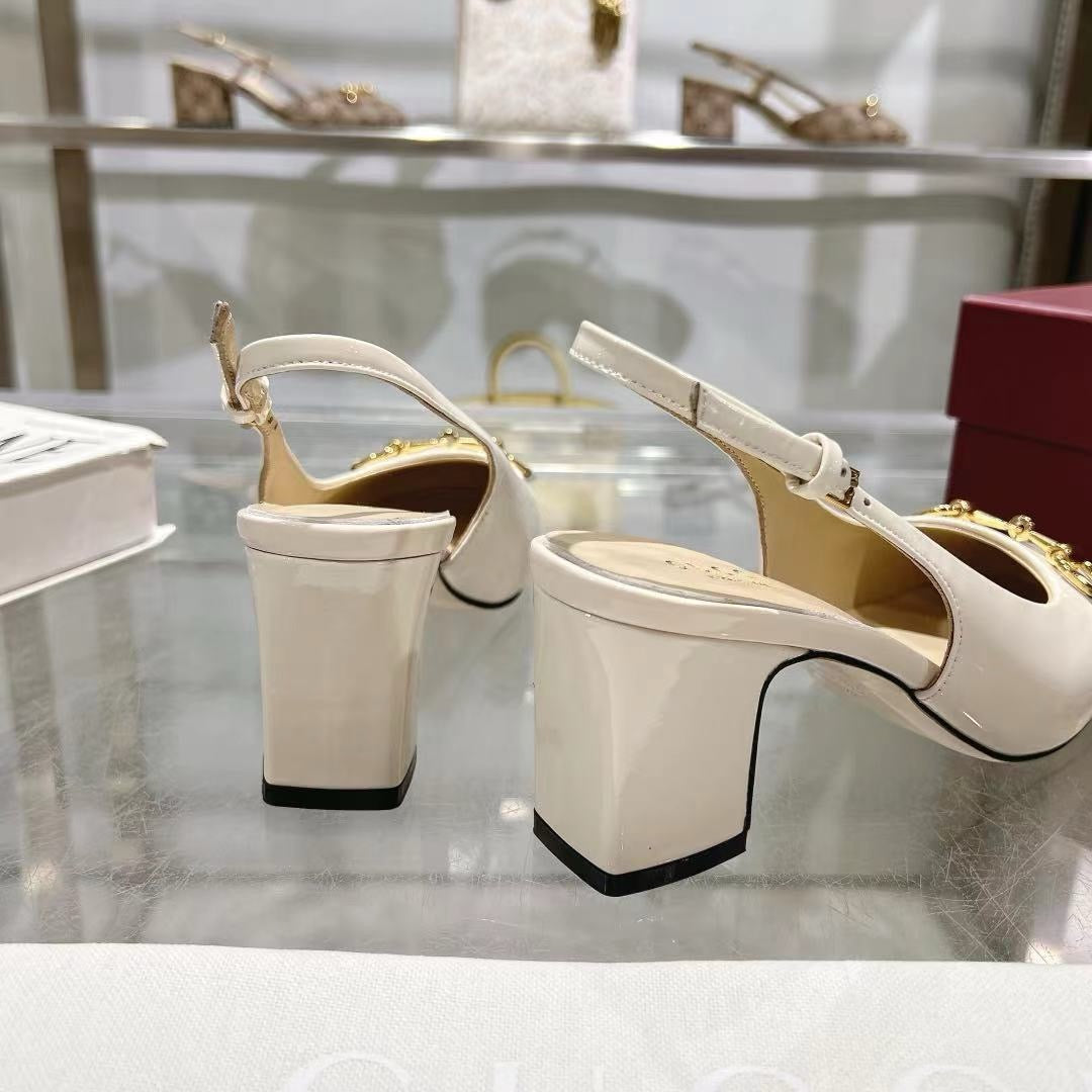 SE1602 Gucci Women's Horsebit Slingback / Size4-11