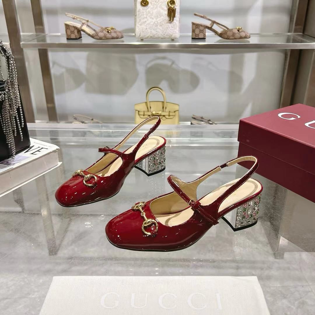 SE1603 Gucci Women's Horsebit Slingback / Size4-11