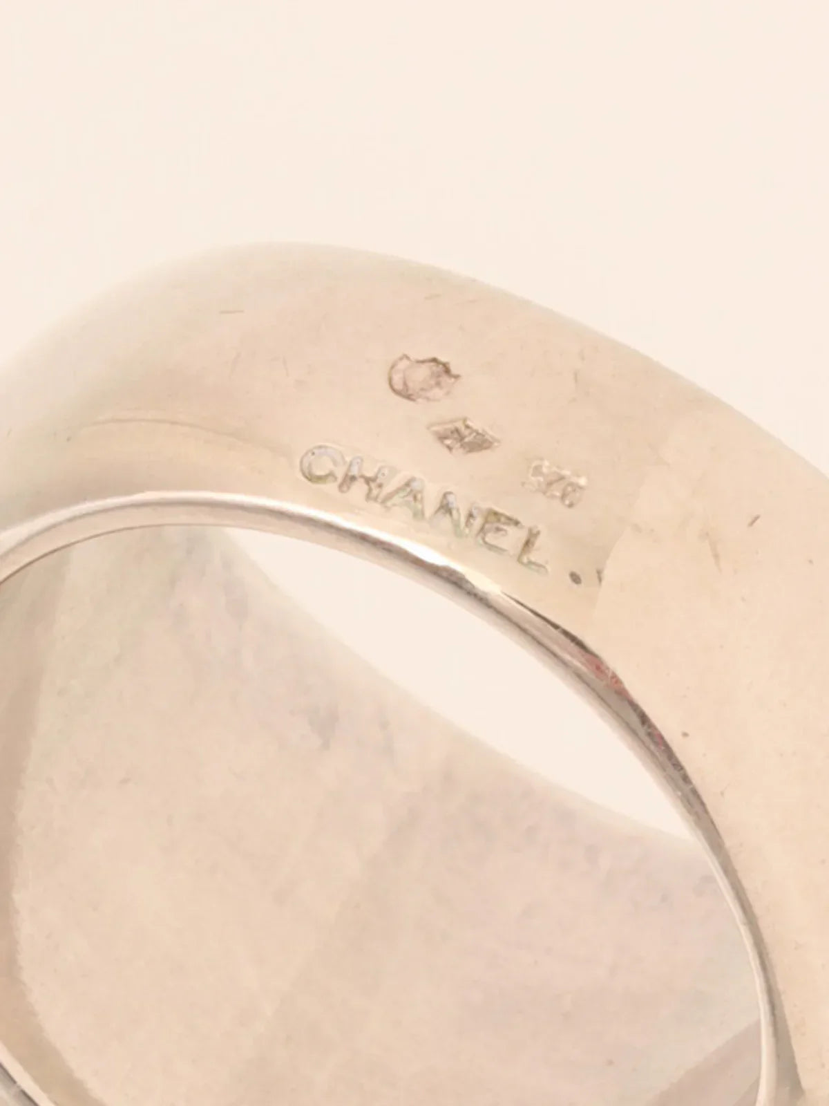 Top Quality Chanel Logo Ring Silver