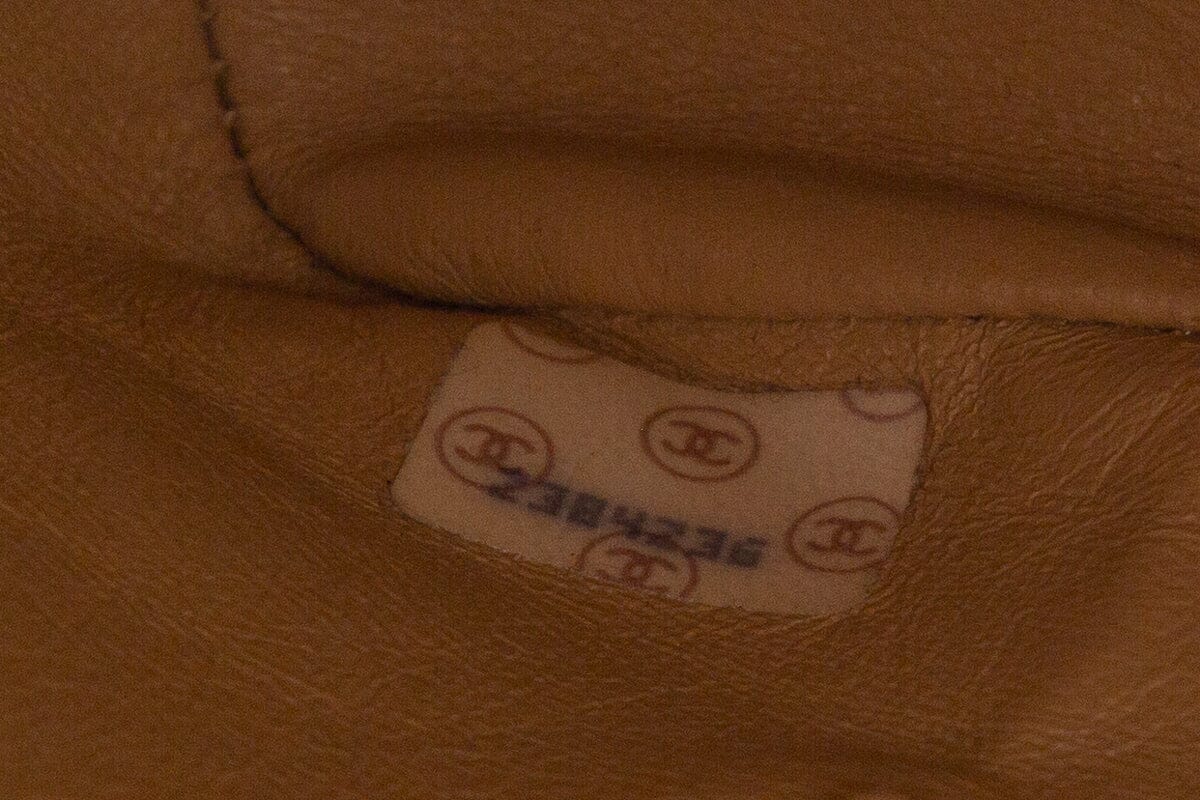 Chanel Vintage 1991 Beige Cloth Cambon Tote