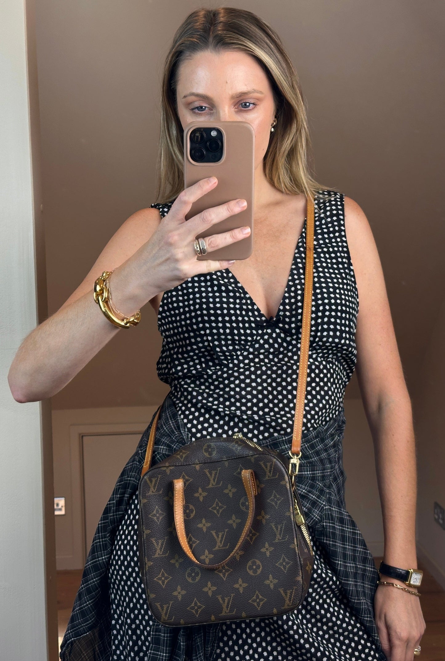 Louis Vuitton Spontini Crossbody In Brown Monogram Coated Canvas