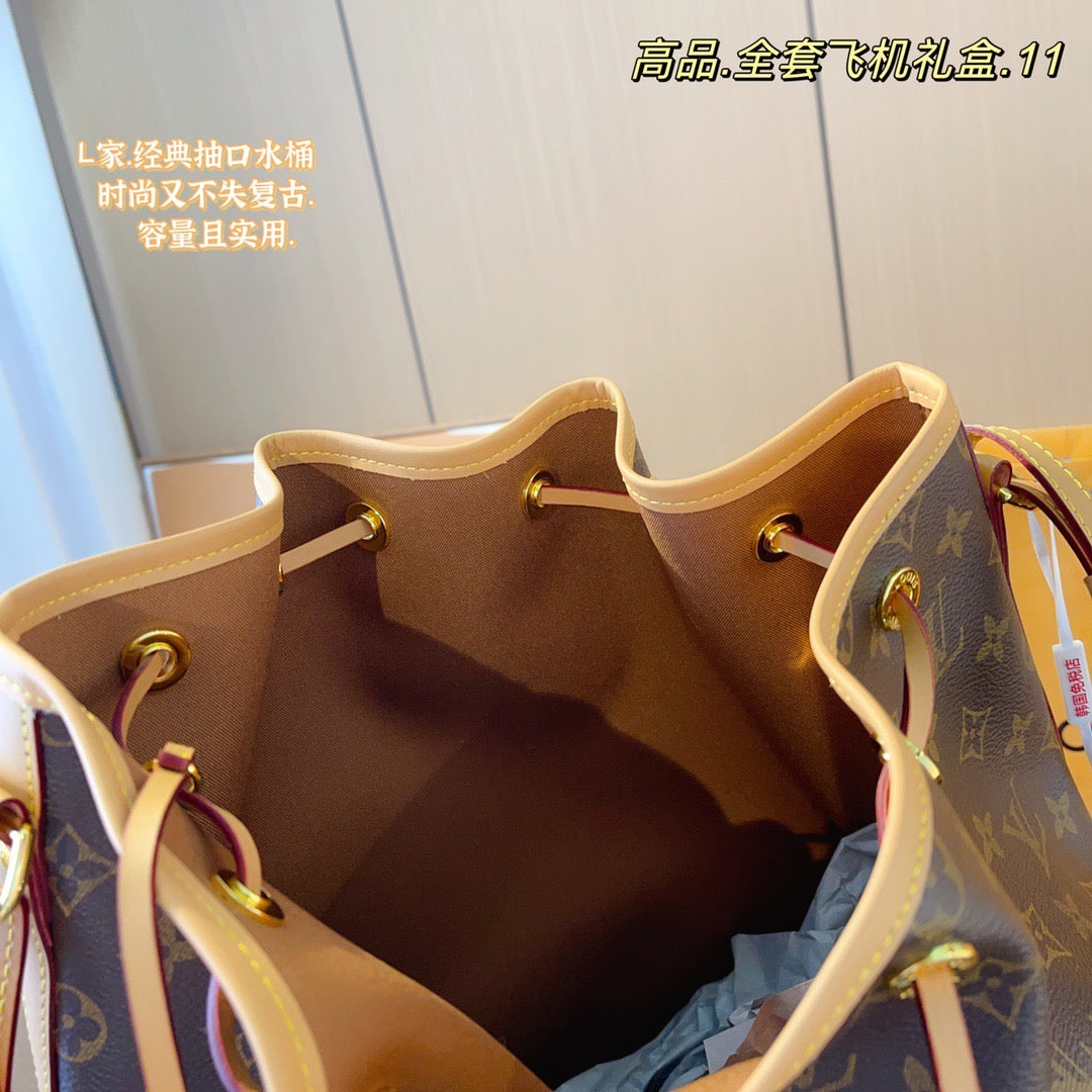 LB794 Vintage Bucket Bag / 10.2x7.1x13.4inch