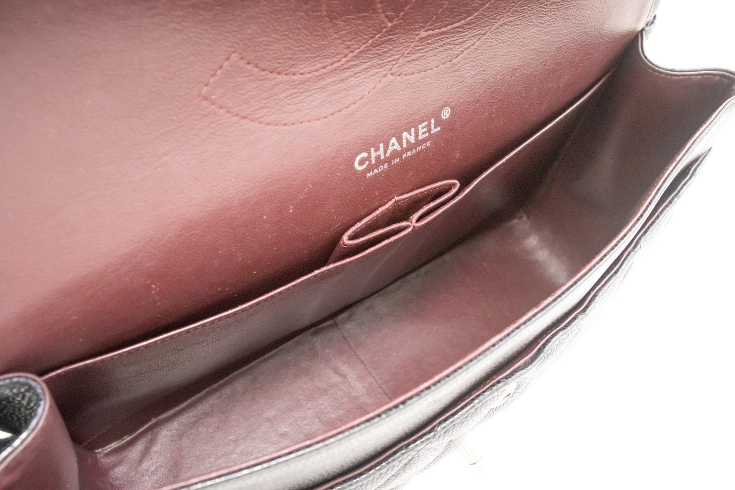 Top Quality Chanel Grained Calfskin Large Chain Shoulder Bag W New SV Classic