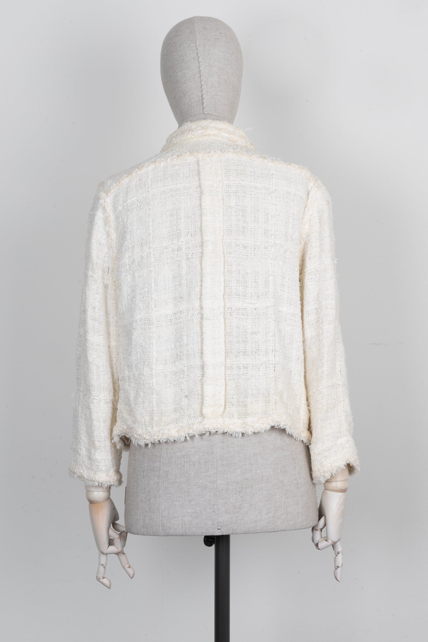 CHANEL 2007 Cruise Tweed Jacket Ivory