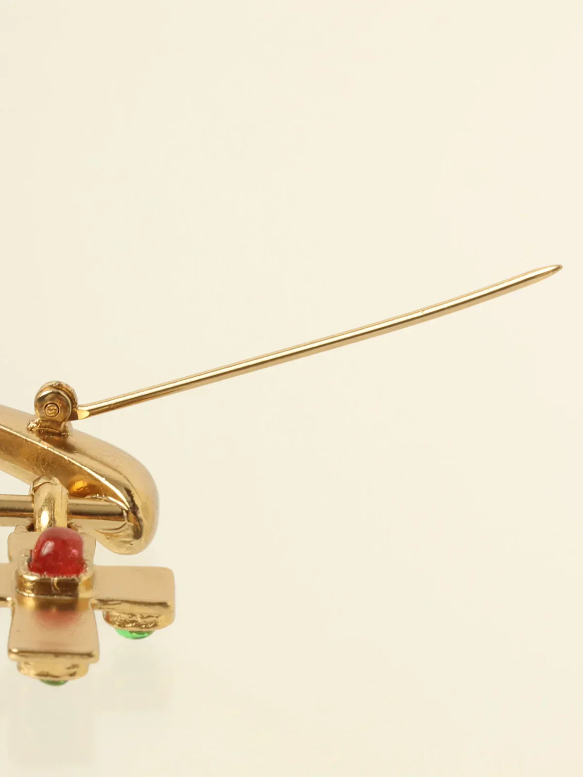 CHANEL 2002 Made Gripoix Hanger Multi Motif Brooch Gold/Green/Pink
