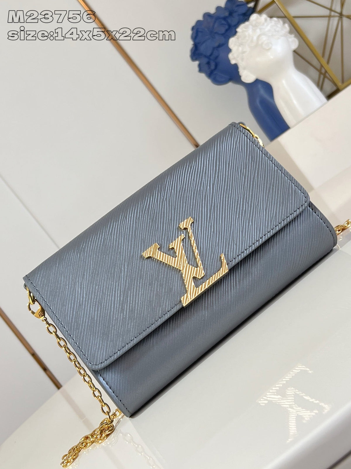LB1187 Pochette Louise / 8.7 x 5.5 x 2 inches / HIGHEST QUALITY VERSION