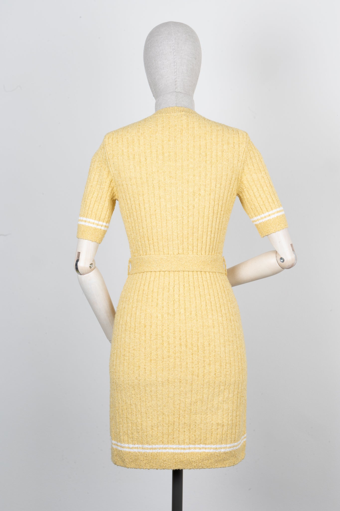 CHANEL 2022 Belted Tennis Dress Yellow