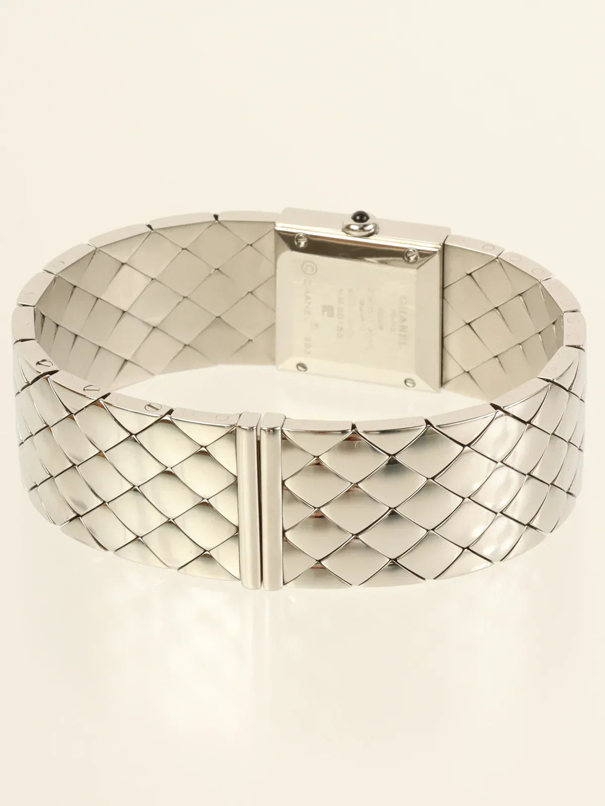 Top Quality Chanel Matelasse Watch Silver