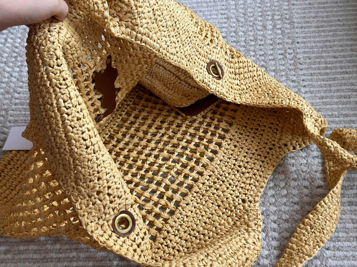 YSK407 Icare in Raffia / 18.1" X 16.9" X 2"