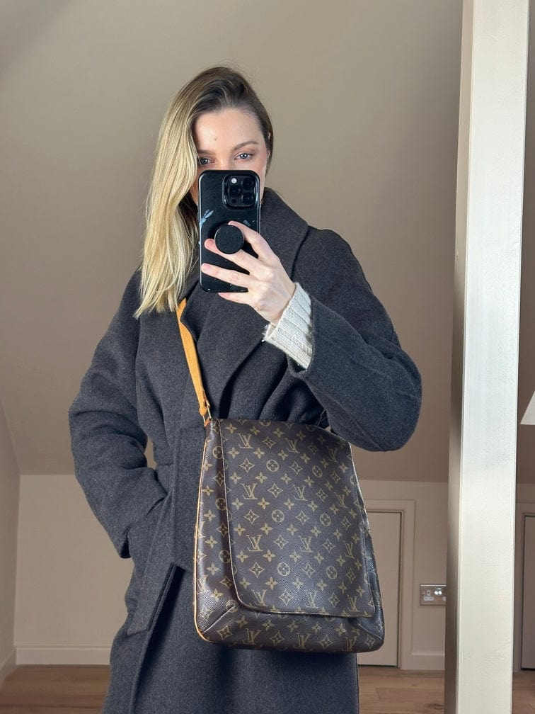 Vintage Louis Vuitton Musette Salsa Monogram Canvas Brown Bag