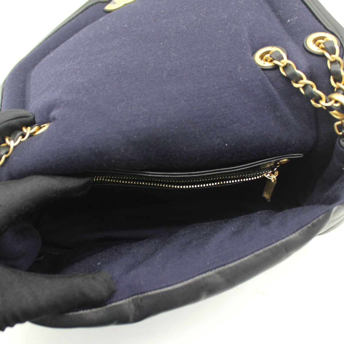 Chanel Medium Vintage Puffy Flap Bag in Black Lambskin