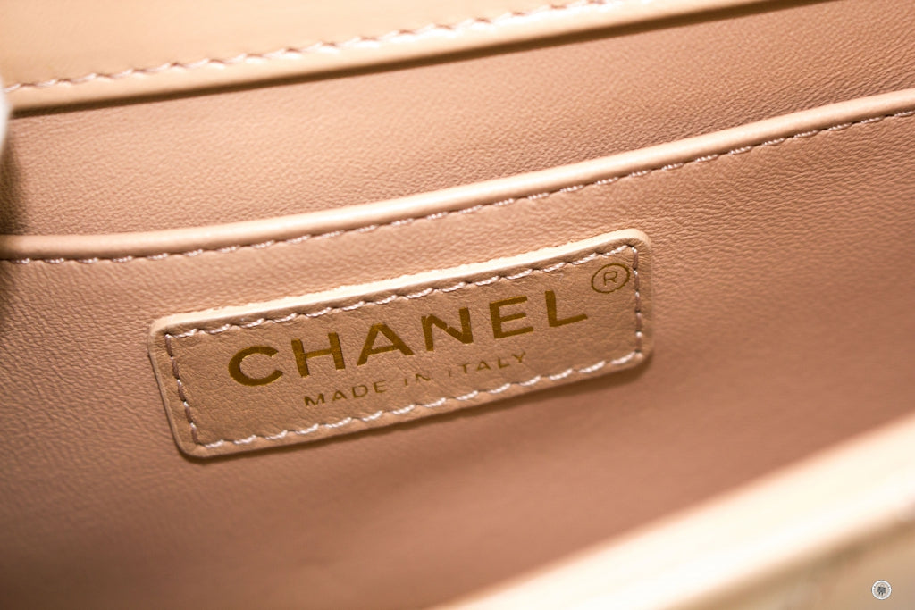 Chanel ASB Small Flap Bag Beige / NC Calfskin Shoulder Bags Gbhw