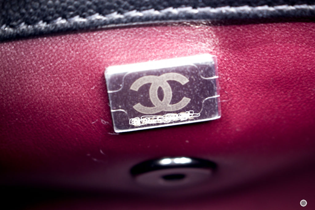 Chanel AS2215B06818 Mini Chervon Coco Flap Caviar Black 94305 Caviar Shoulder Bags Bkhw