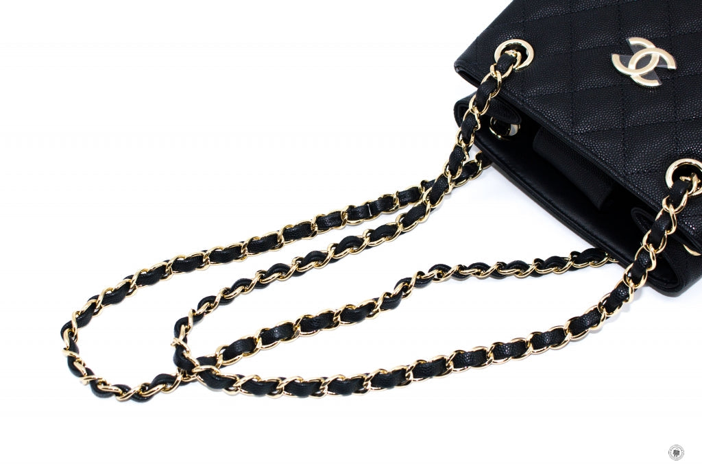 Chanel AS3176Y33352 Bucket Bag Black 94305 Caviar Shoulder Bags Ghw
