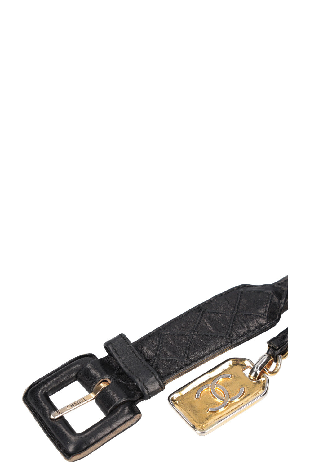 CHANEL Chain Belt with Tag Black