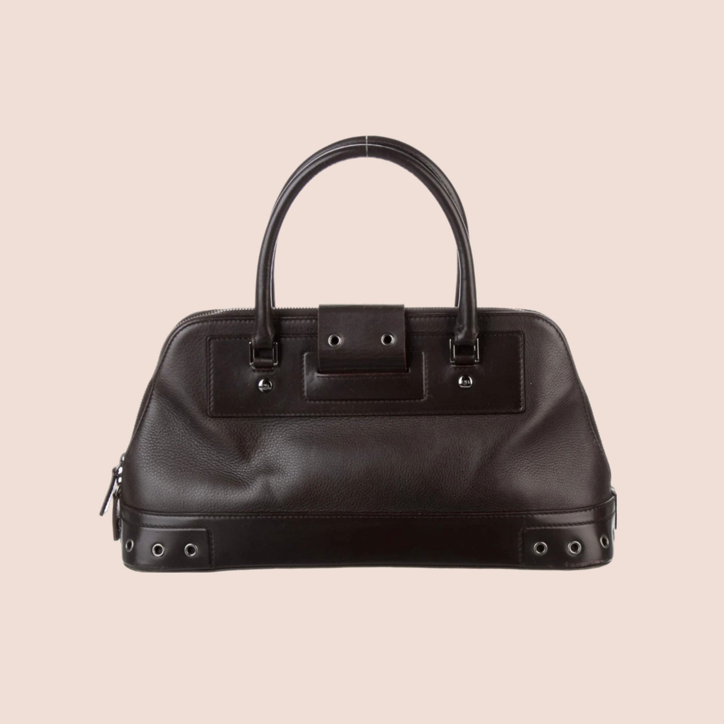 CHRISTIAN DIOR 2002 BROWN STREET CHIC UPTOWN HANDLE BAG