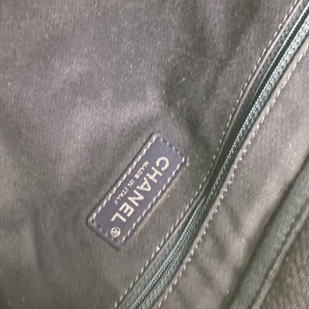 CHANEL Shoulder Bag canvas blue CC denim 2WAY bag COCO Mark Large Shopping Tote Women Used