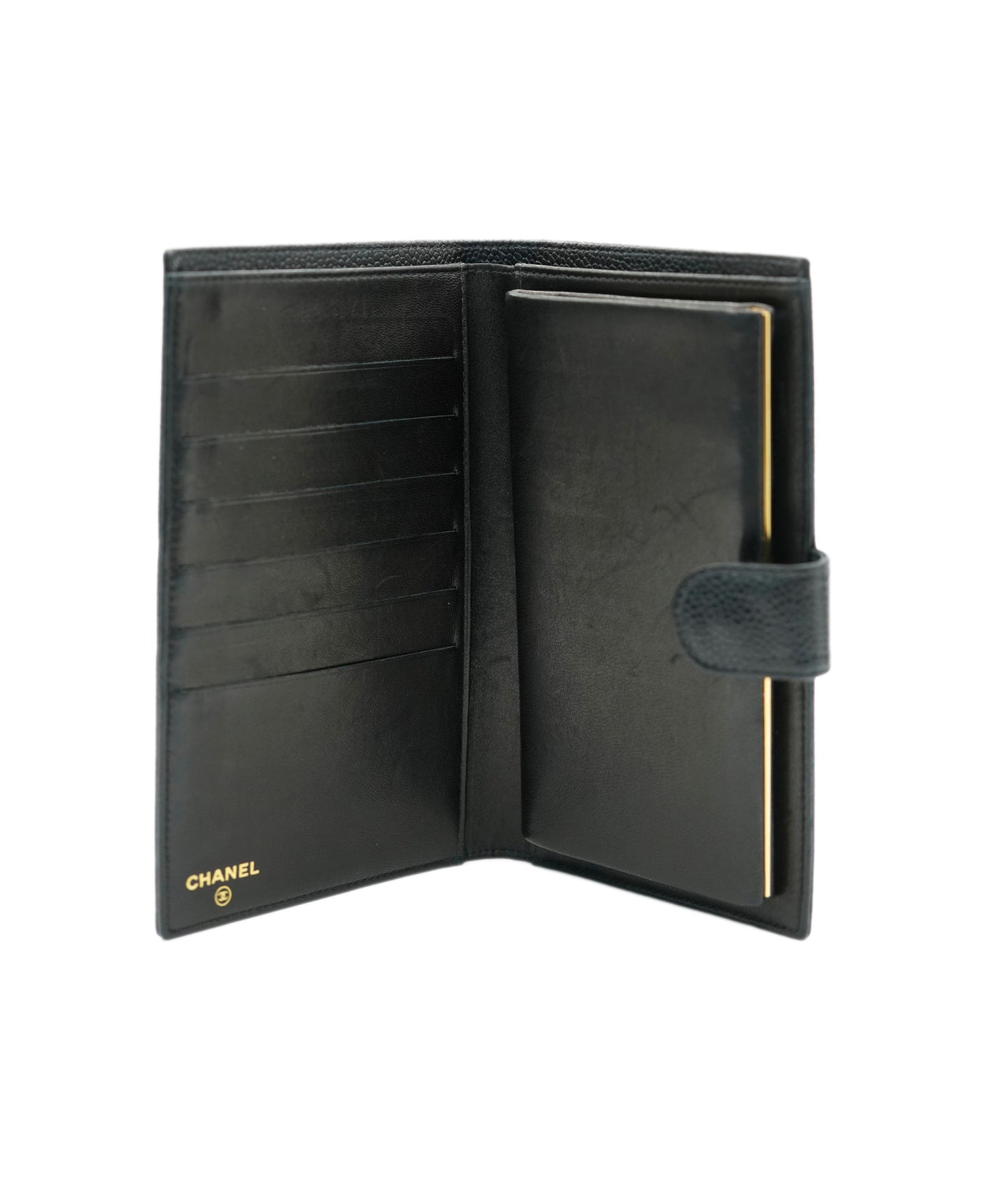 CHANEL Long Wallet Black Caviar skin DBXS3577