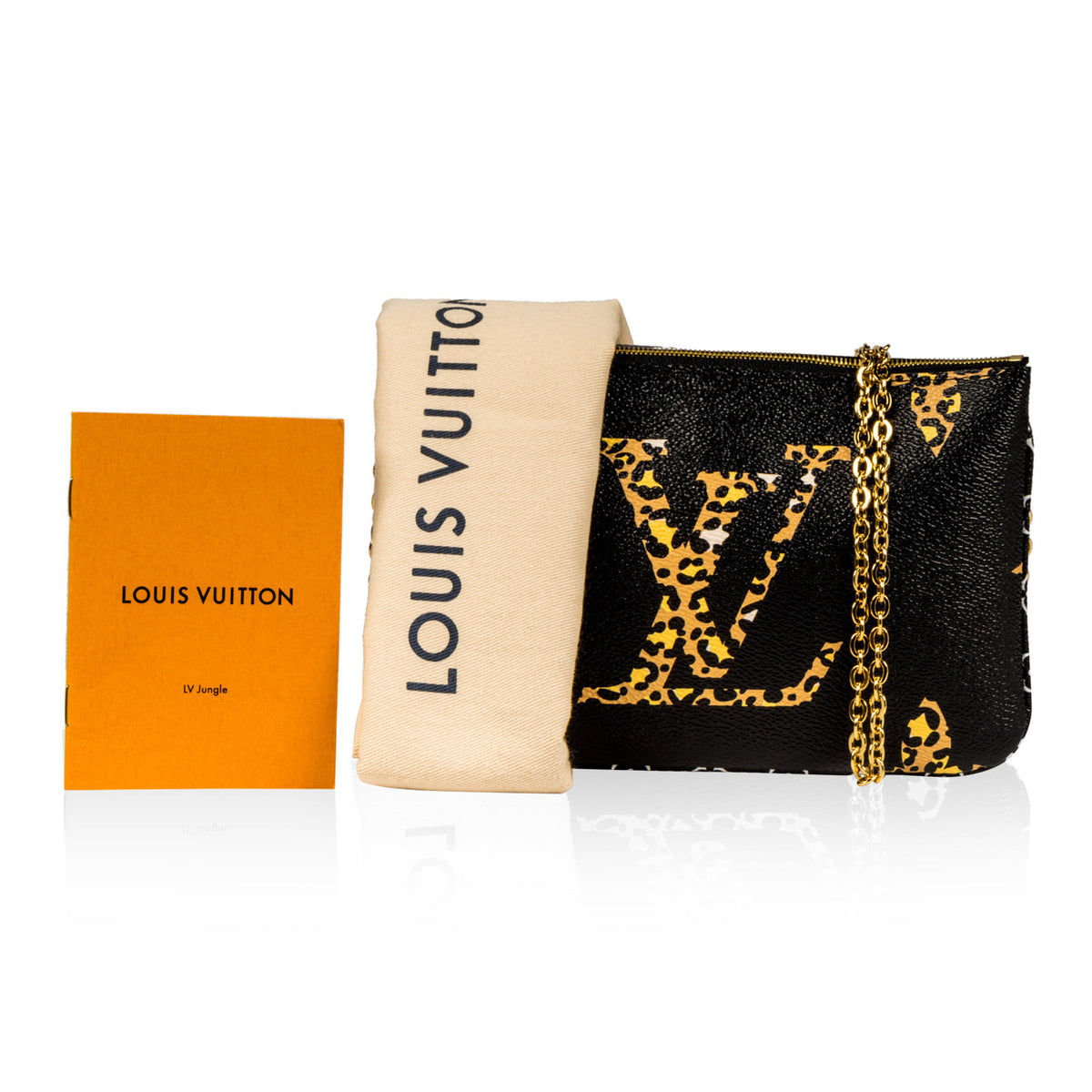 Pochette Double Zip - Jungle Print